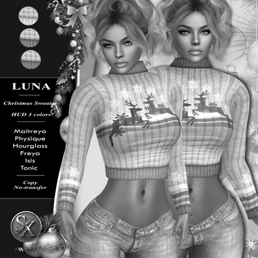demo // SX ~ Luna Christmas Sweater (add) FATPACK