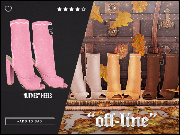 "Off-Line" x "Nutmeg" Heels / Rose