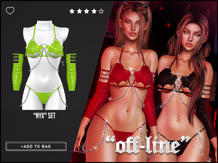 "Off-Line" x "Nyx" Set / Treuse