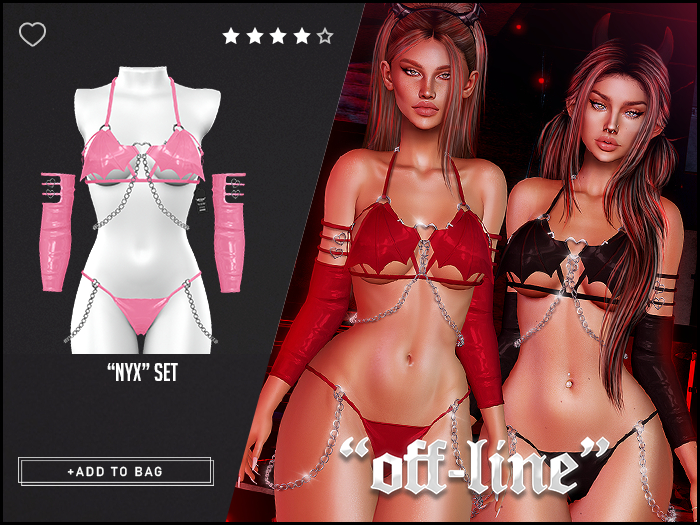 "Off-Line" x "Nyx" Set / Pinky