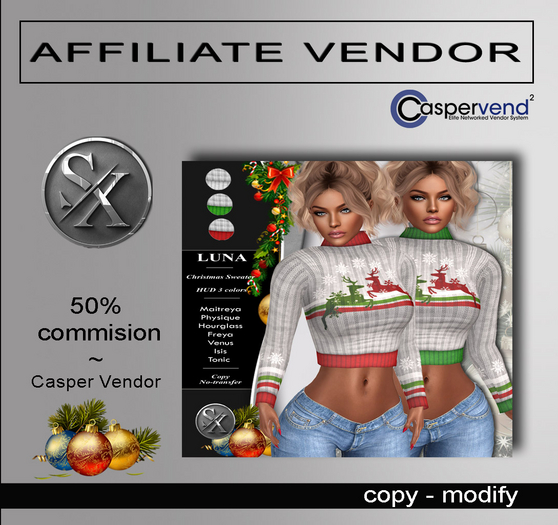 [SX] Affiliate Vendor CHRISTMAS -  Luna [1 vendor]