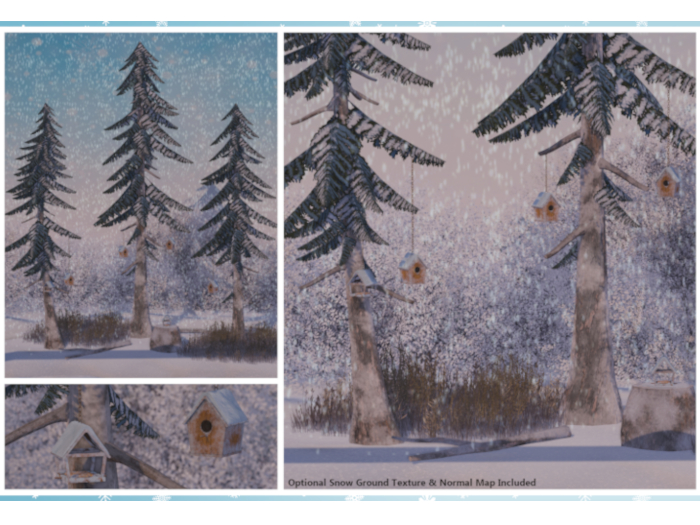 Winter Alpine Fir Garden Set  