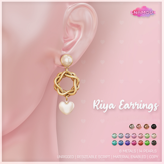 [ENAMOUR] RIYA EARRINGS [PACK2]