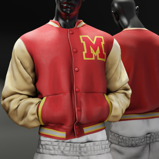 ardor* letterman jacket (red)