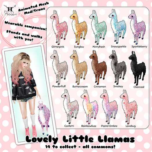 +Half-Deer+ Lovely Little Llama - Pastel Ombre
