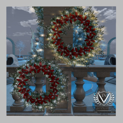 Christmas Flower  Wreath Set