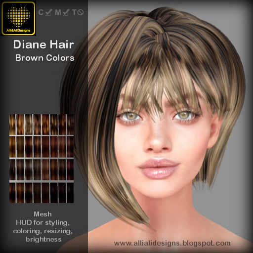 A&A Diane Hair Brown Colors, add to unpack