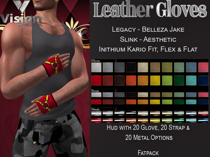 Vision Leather Gloves Fatpack
