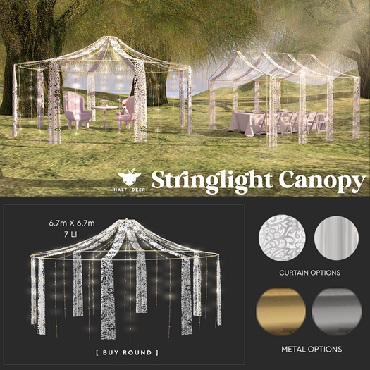 +Half-Deer+ Stringlight Canopy [Round]