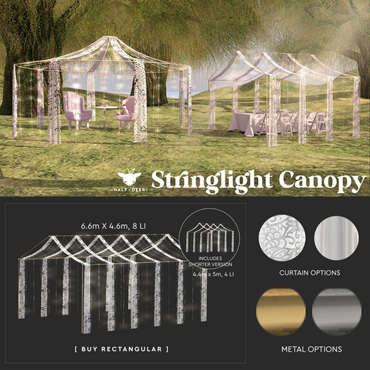 +Half-Deer+ Stringlight Canopy [Rectangular]