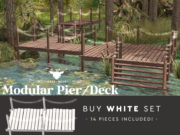 +Half-Deer+ Modular Pier / Deck [White]