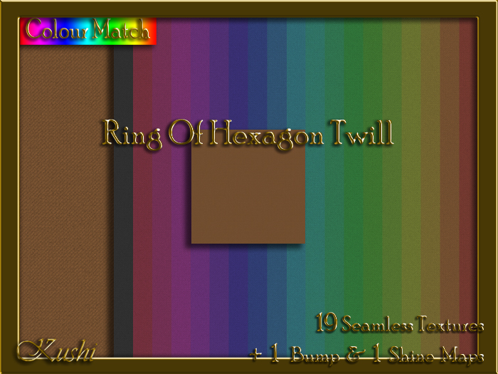 Ring Of Hexagon Twill Solid Seamless Texture Pack