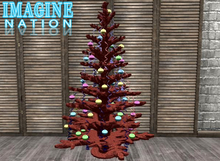 Imagine Cartoon Christmas Tree-Red