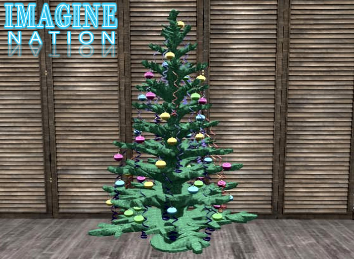 Imagine Cartoon Christmas Tree-Green
