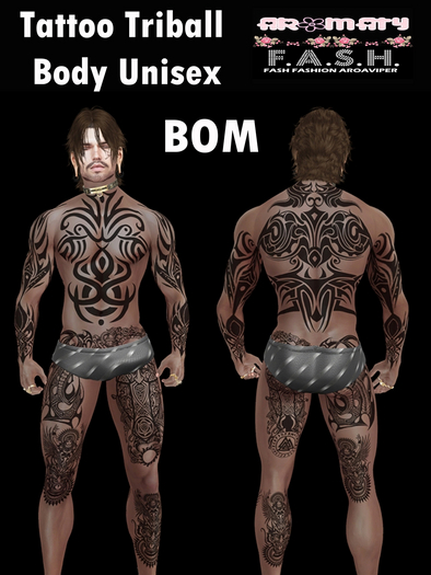 F.A.S.H VIPER Tattoo Triball Body Unisex BOM
