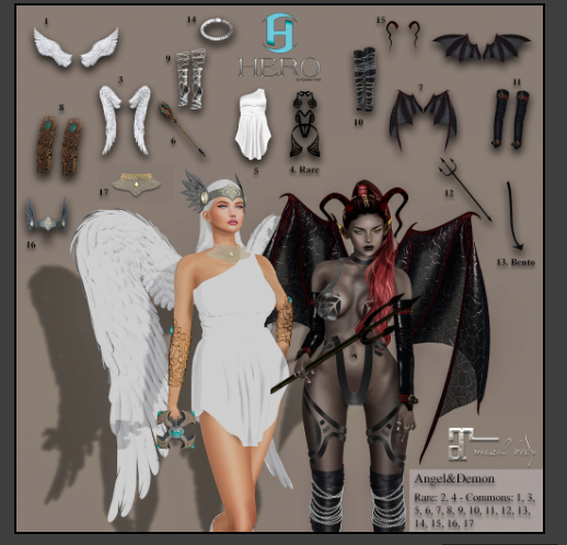 04 - HERO - Angel&Demon - Demon's Dress - RARE
