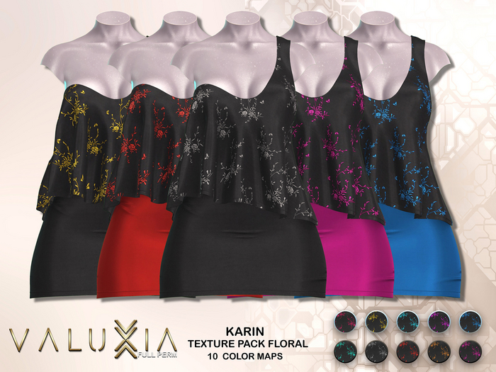 VALUXIA[FP] - Karin Set TEXTURE PACK -  FLORAL - FULL PERM