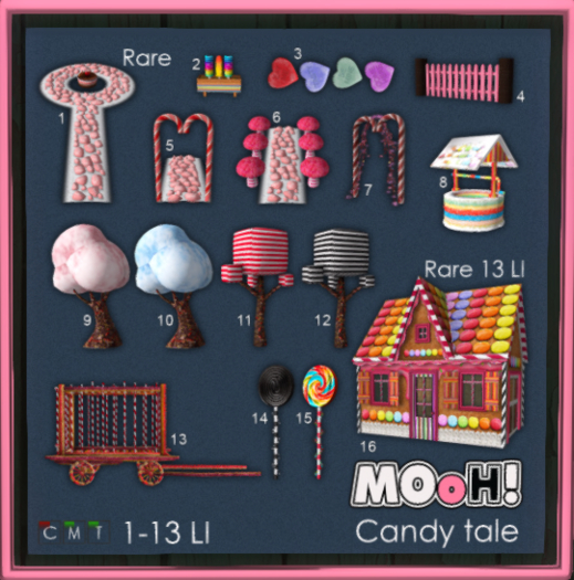 MOoH! Candy Tale full set + rare ( 16 Pcs )