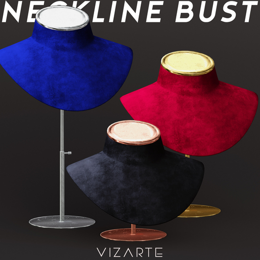 Vizarte Neckline Bust Display