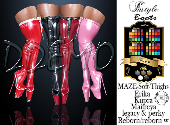 InStyle .::Shoes ::. HUD FatPack  color DEMO