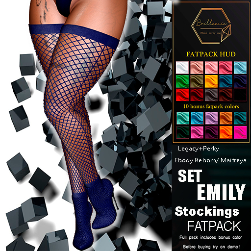 *BRILLANCIA* - Set Emily  stockings FATPACK