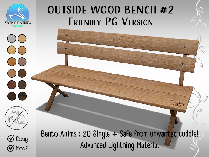 [SF] Outside Wood Bench #2 (FriendlyPG)