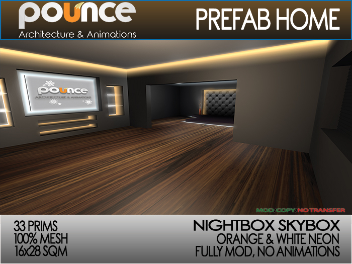 POUNCE - Nightbox - Orange & White