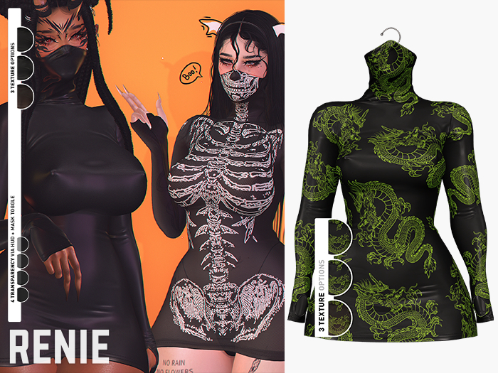 RENIE : RANA DRESS - DRAGON LIME