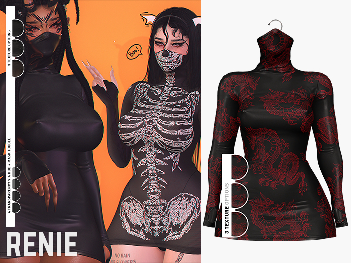RENIE : RANA DRESS - DRAGON RED