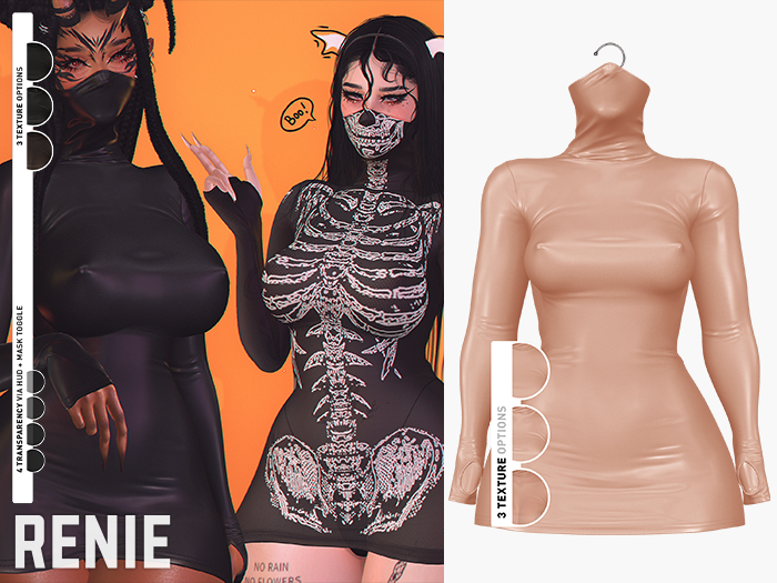 RENIE : RANA DRESS - NUDE