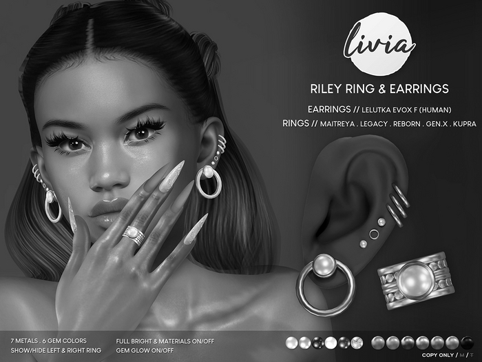 LIVIA Riley Ring & Earrings DEMO