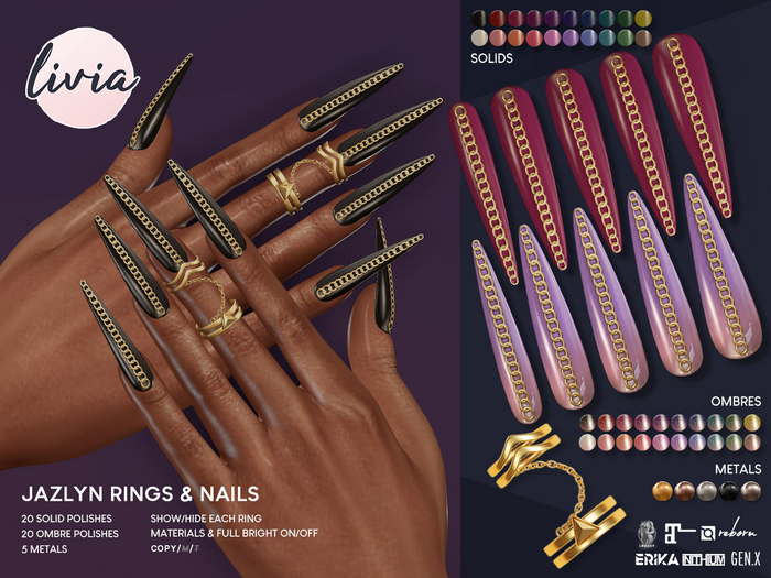 LIVIA Jazlyn Rings & Nails [fatpack]