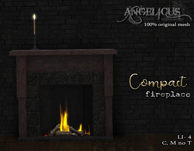 :ANGELICUS: Compact fireplace 