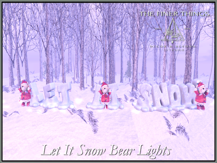 Let it Snow Bear Lights (wear to unpack)