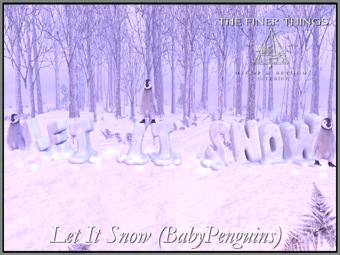 Let it Snow (Baby Penguins) (wear to unpack)