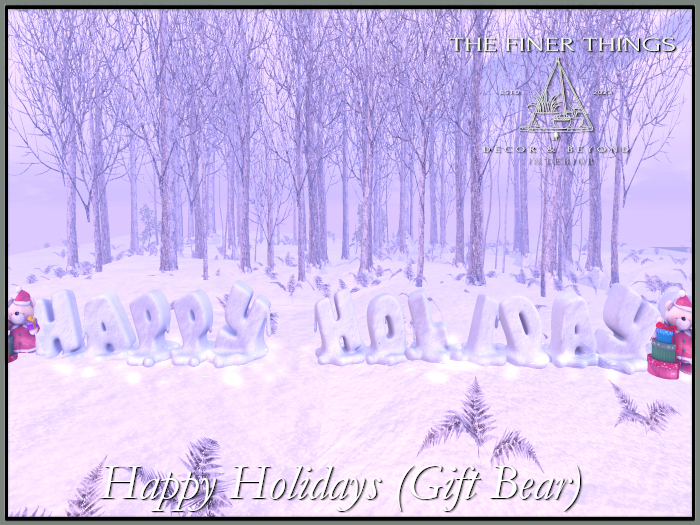 Happy Holidays(Gift Bear) (wear to unpack)