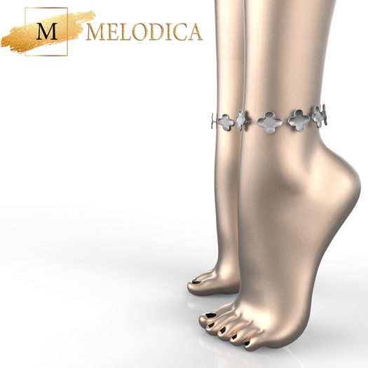 Silver Anklet MAITREYA
