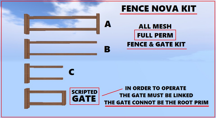 FENCE NOVA KIT    LOW PRIM