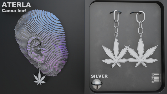 ATERLA - Canna Leaf Erring Silver