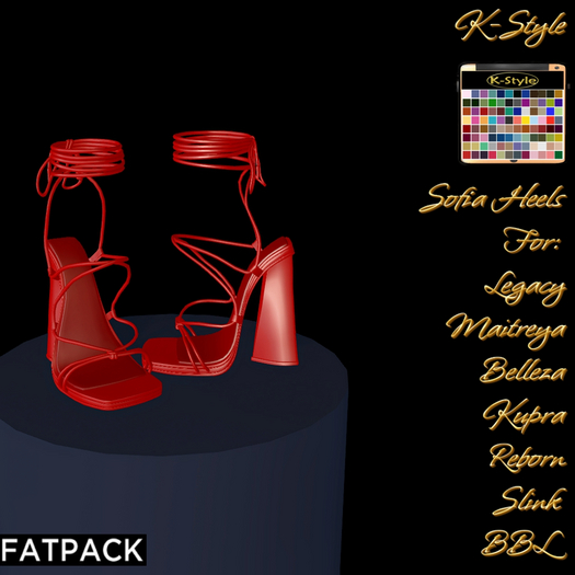[K-Style] SOFIA HEELS - FATPACK