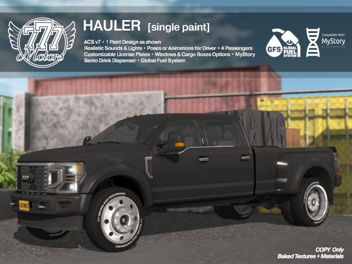 [777] HAULER - Midnight (Add)