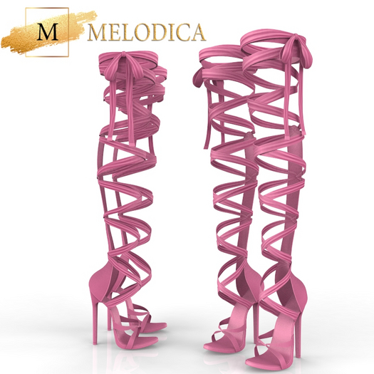 Pink Ribbon Heels MAITREYA