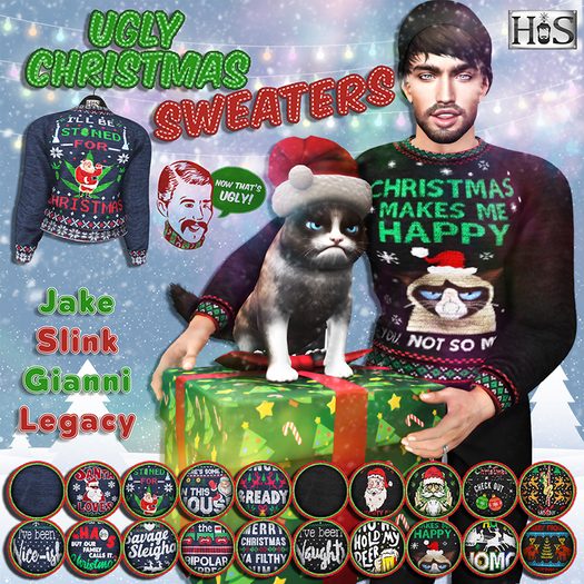 >-HIS-< TxtChng UglyXmas Sweater megapack