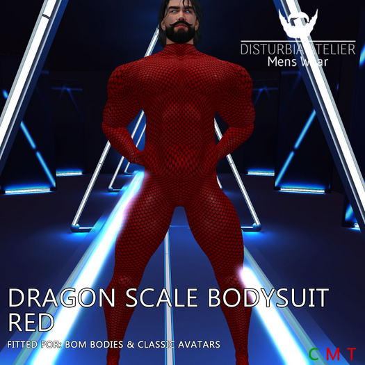 Dragon Scale Suit Red - ADD ME