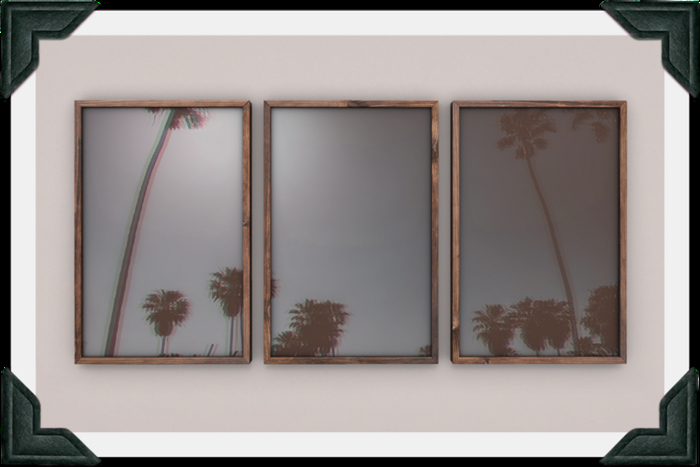 floorplan. triple print / palms [box]