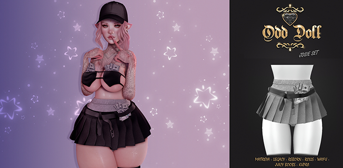 Odd Doll. Josie Skirt Grey - Unpacker