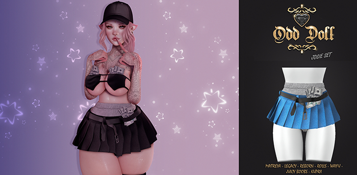 Odd Doll. Josie Skirt Dark Blue - Unpacker