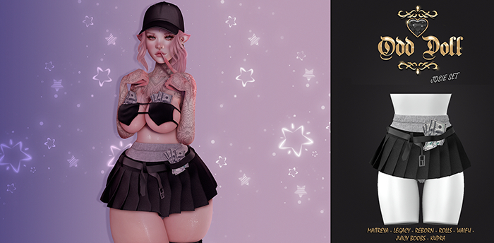 Odd Doll. Josie Skirt Black - Unpacker