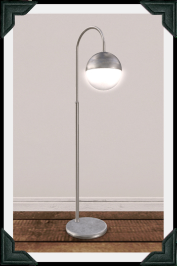 floorplan. standing globe lamp / silver [box]