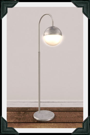 floorplan. standing globe lamp / platinum [box]
